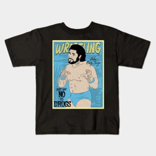 Artwork Haku King Tonga Wrestling pro // Just say no to drugs Kids T-Shirt